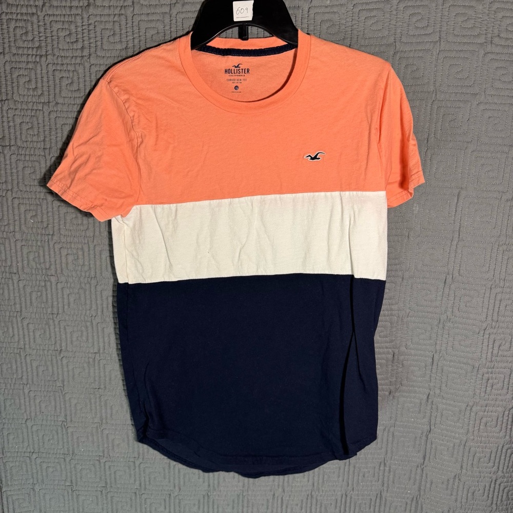 Hollister T-Shirt Men’s Size XS Curved Hem Tee Cotton Short Sleeve Multicolor